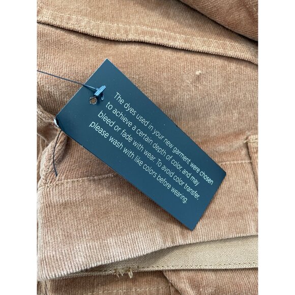 TWRHLL by Christie Brinkley Corduroy Cargo Pant Plus Size 18W Latte Neutral NEW - Picture 2 of 9